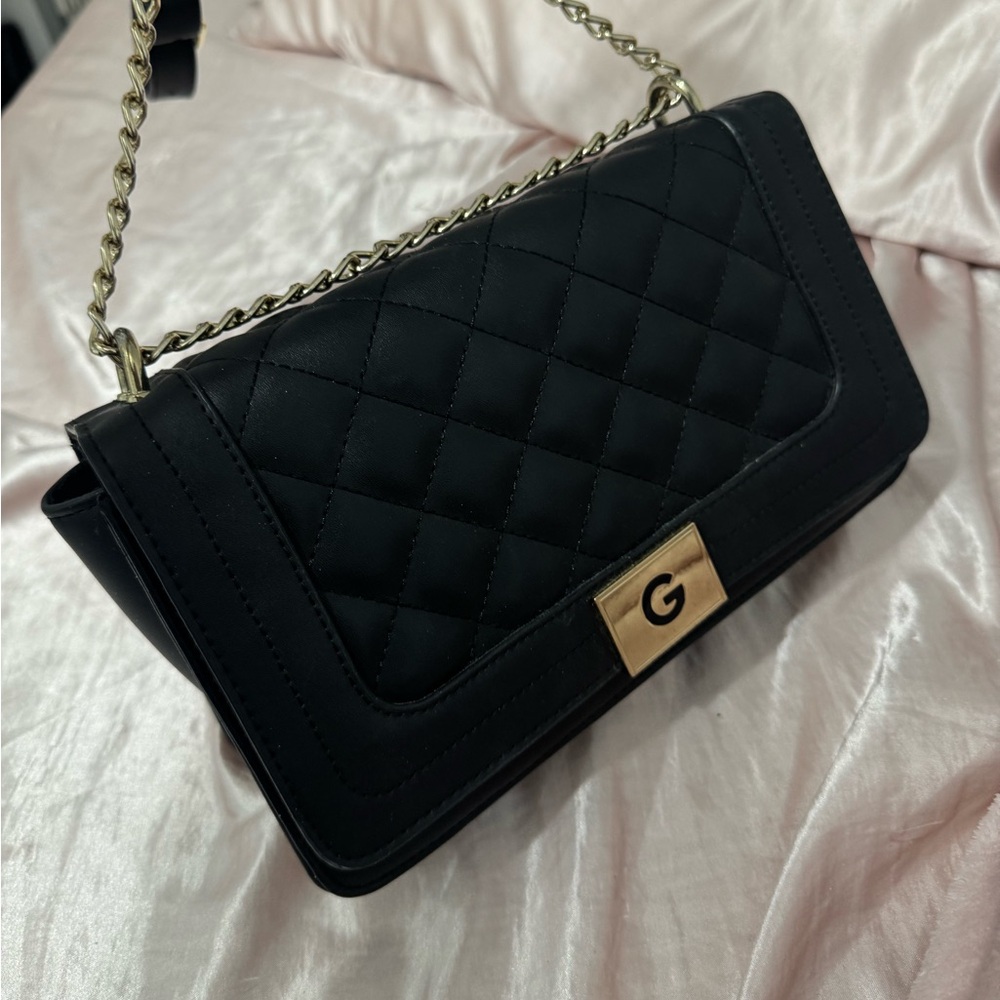 Quilted Black Shoulder Bag